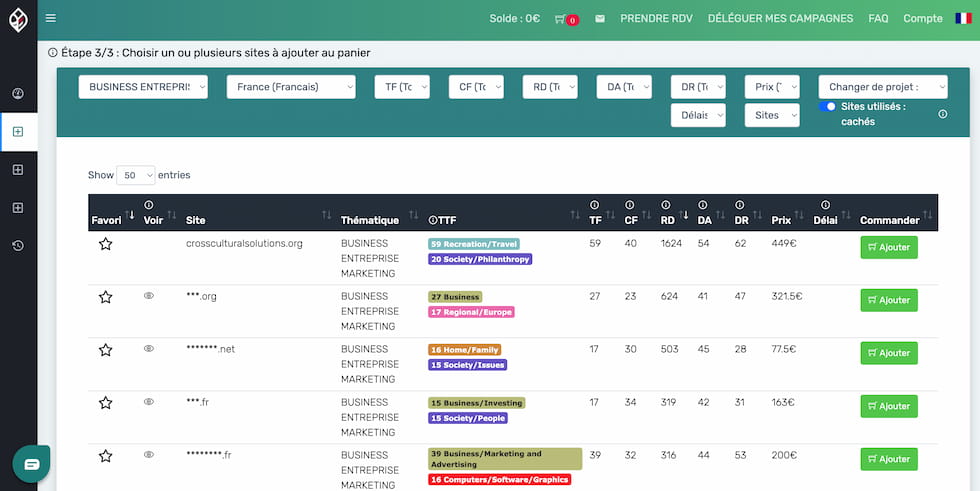 Linksgarden netlinking platform