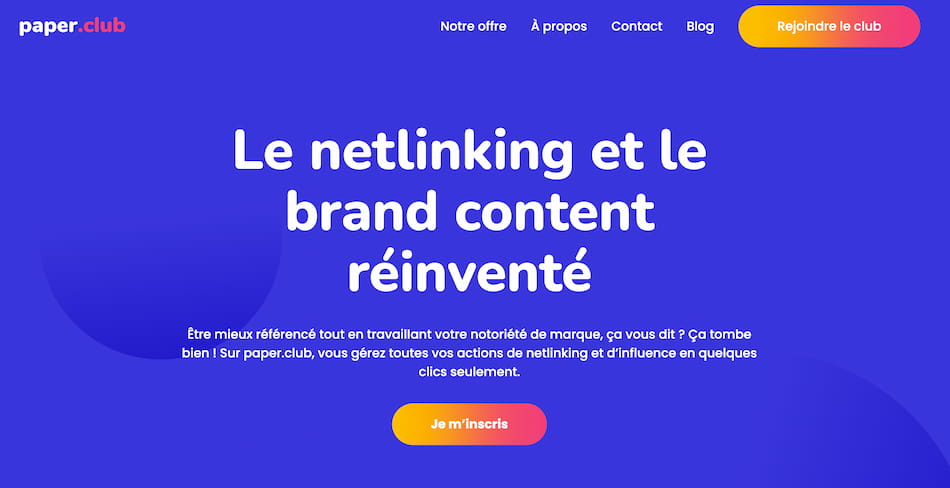 paper club netlinking platform