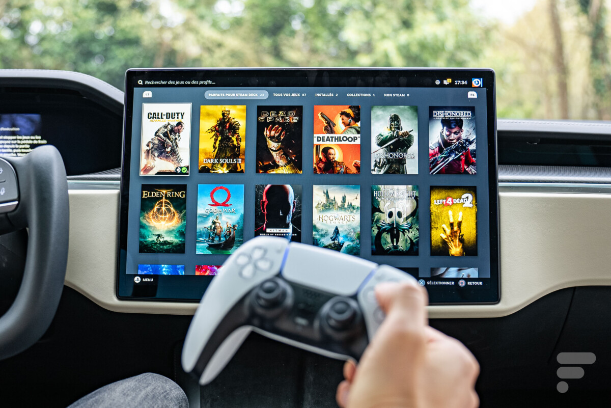 tesla model x plaid steam 8 1200x801 1 How to Play Steam in a Tesla: Video Games with PS5 Power in a Car