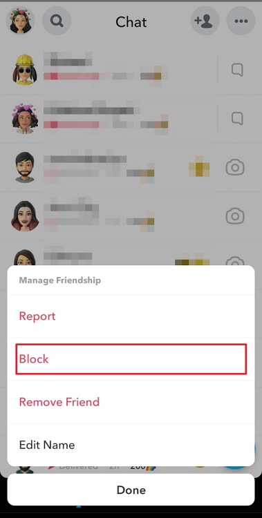 if someone blocked me on snapchat, will my messages deliver